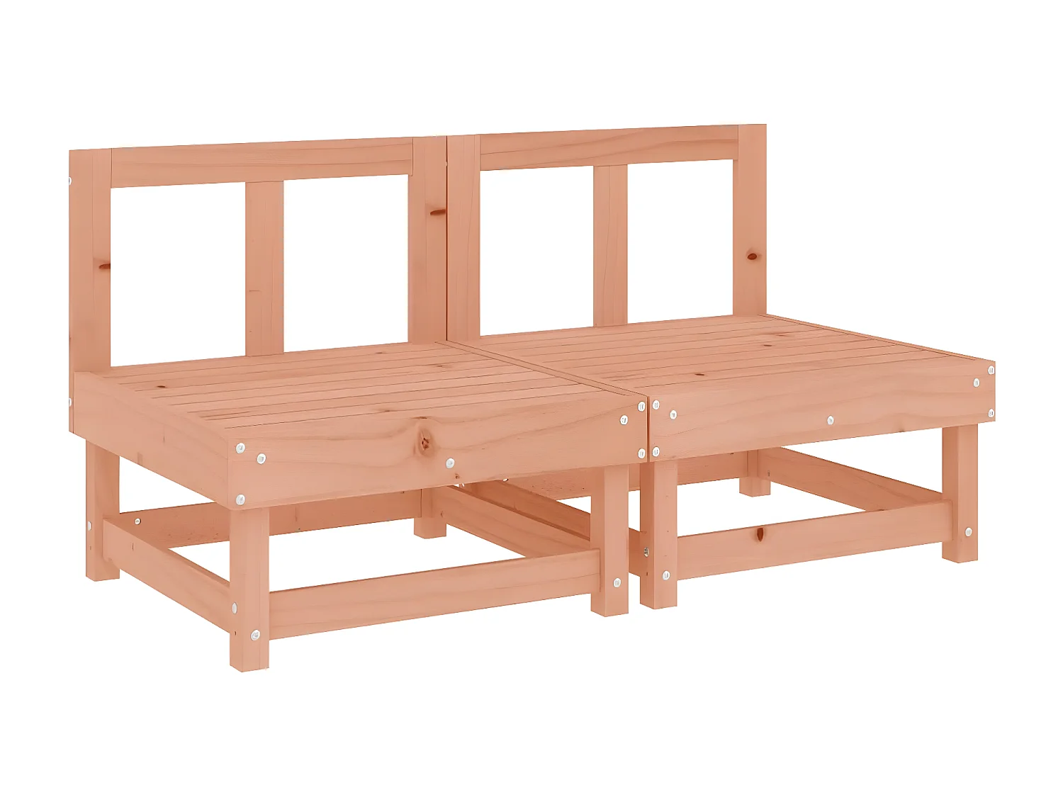 Canapés centraux de jardin avec coussins 2 pcs bois massif douglas PWRS90523