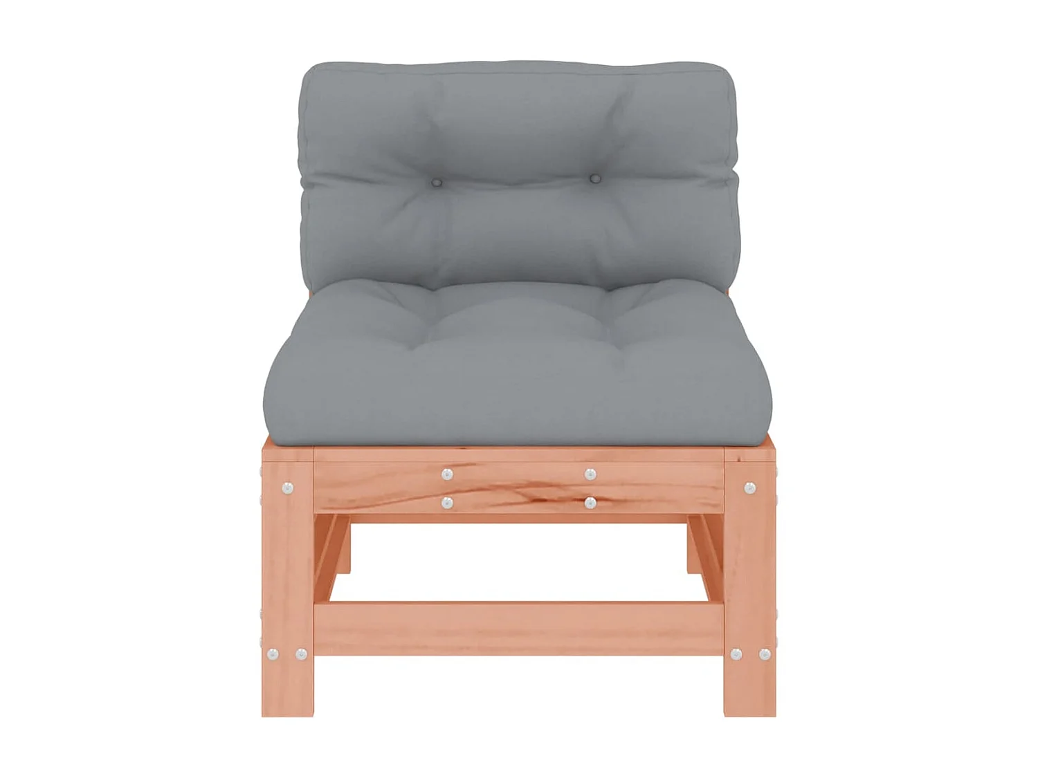 Sofá de centro com almofadões madeira de douglas maciça PT732558