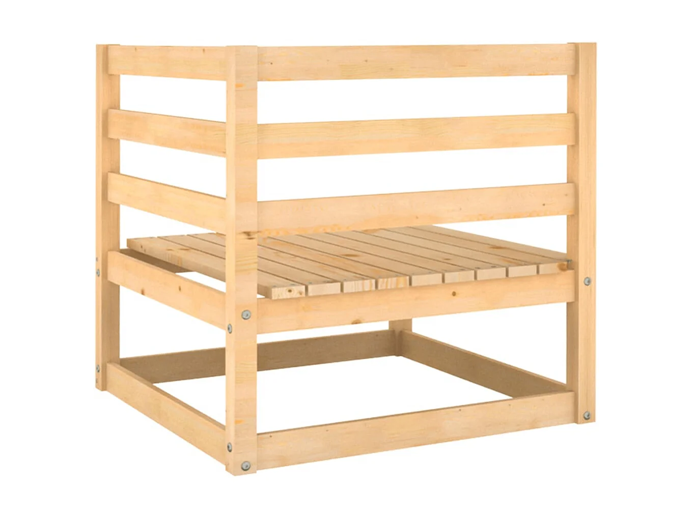 2-tlg. Garten-Sitzgruppe | Garten-Lounge-Set mit Kissen Kiefer Massivholz -GKD870296