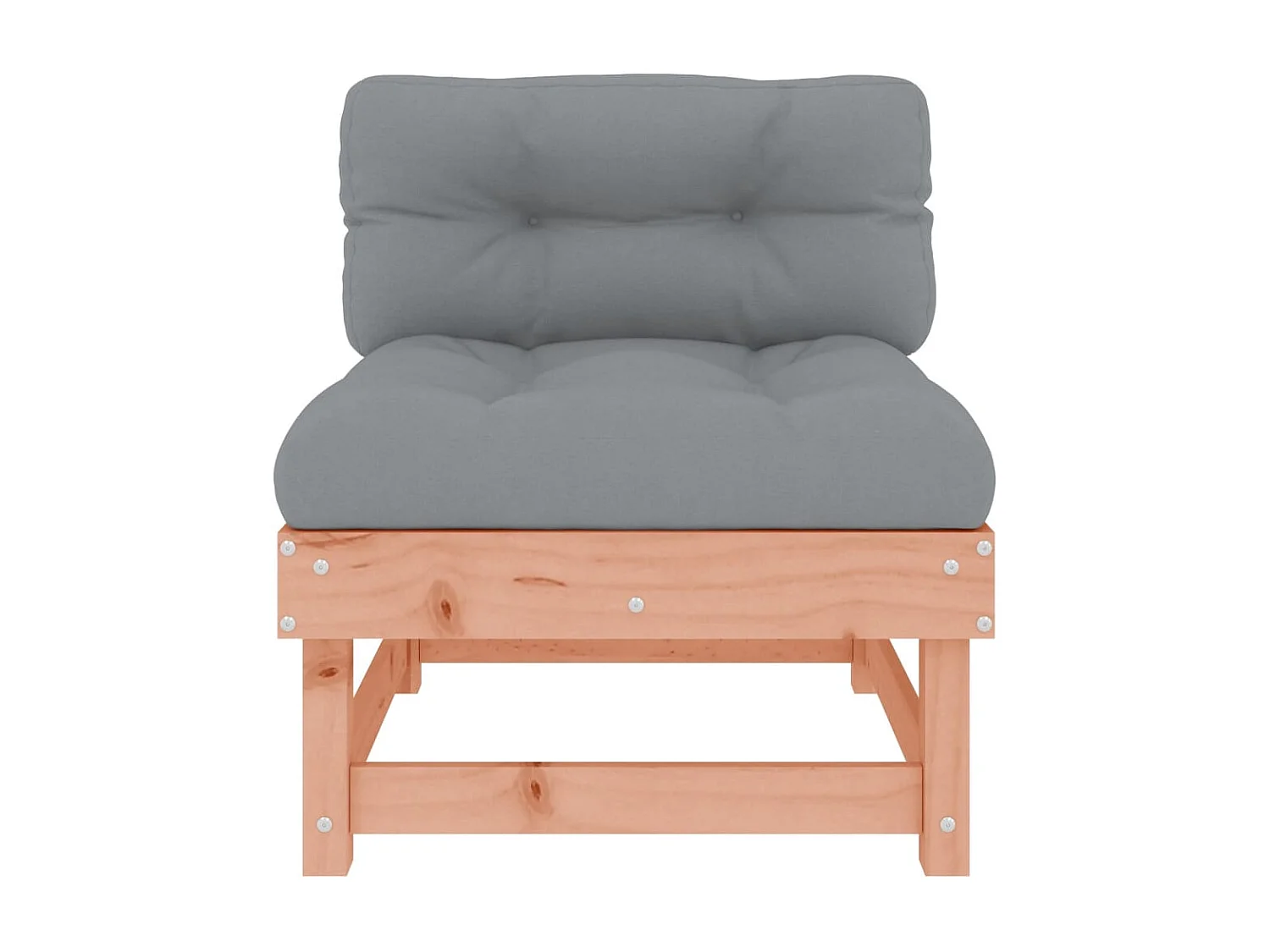 Canapé central de jardin avec coussins bois massif douglas PWRS83754