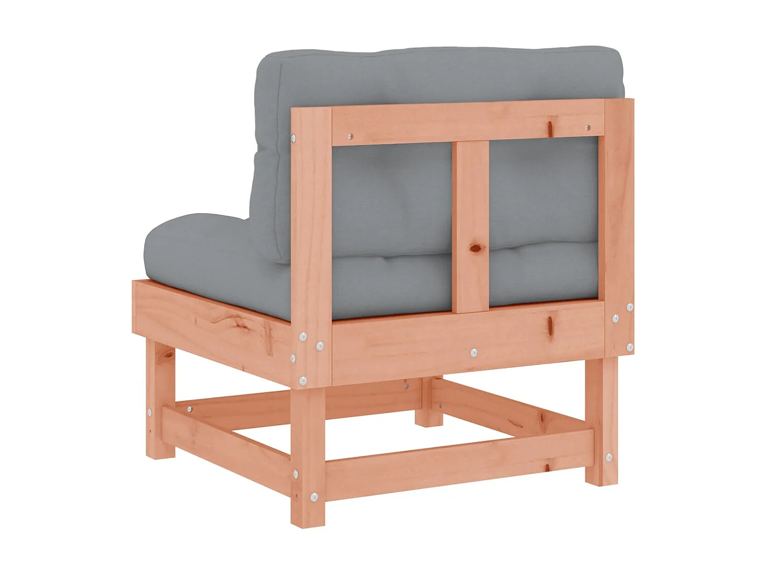 Canapé central de jardin avec coussins bois massif douglas PWRS83754