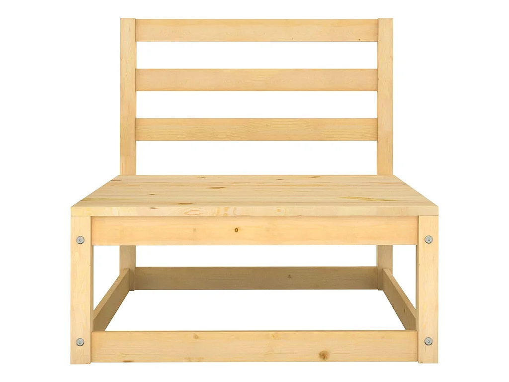 2-tlg. Garten-Sitzgruppe | Garten-Lounge-Set mit Kissen Kiefer Massivholz -GKD752737