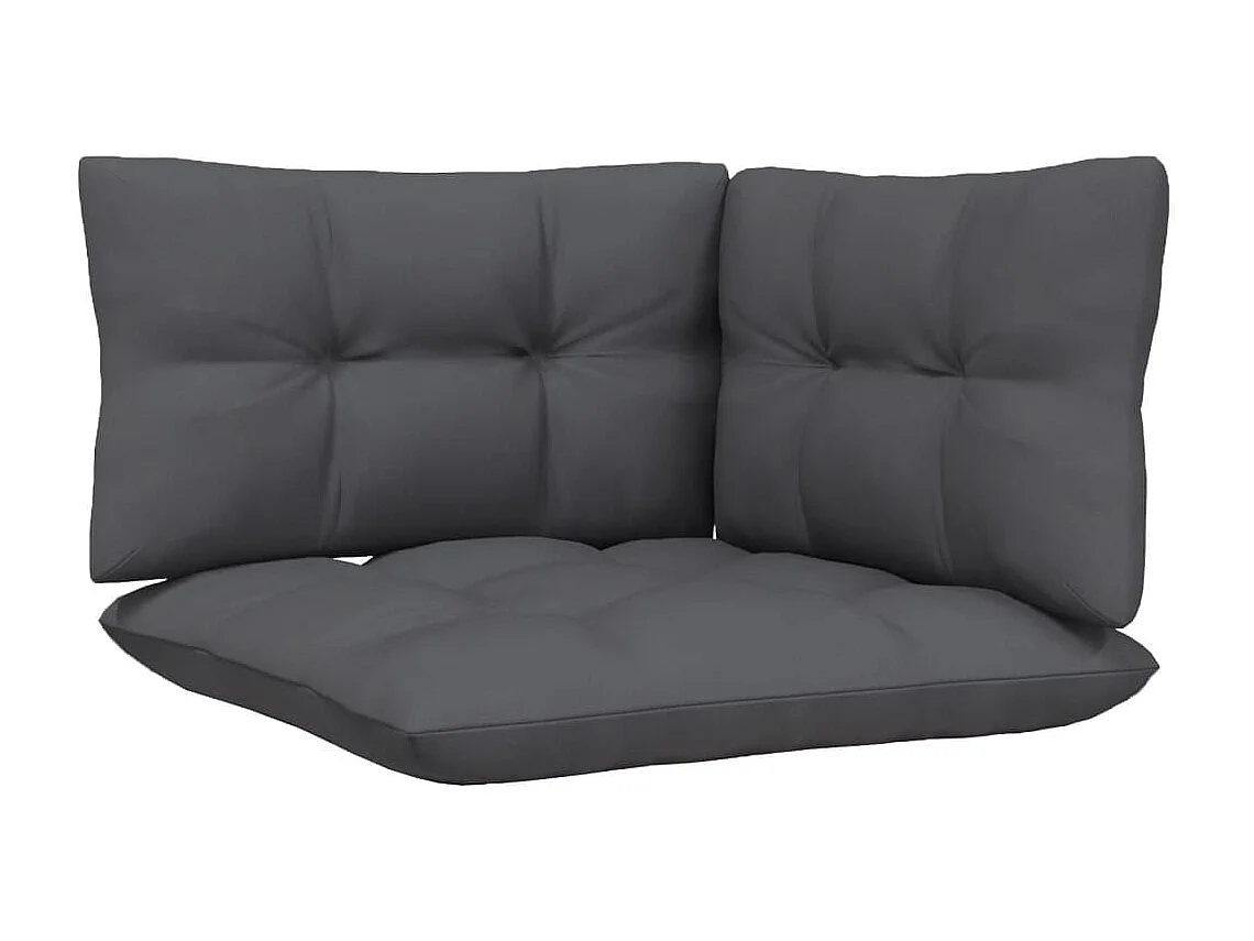 Sofá de canto p/ jardim c/ almofadões pinho maciço branco PT785697