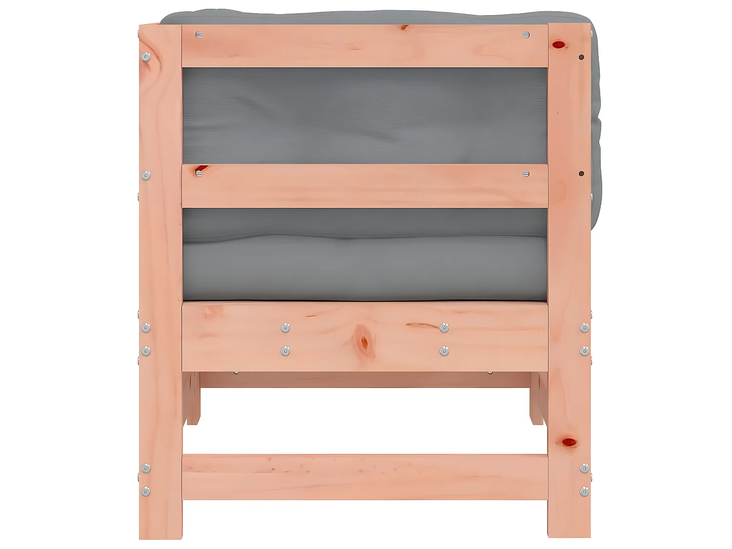 Canapé d'angle avec coussins bois massif douglas PWRS58114