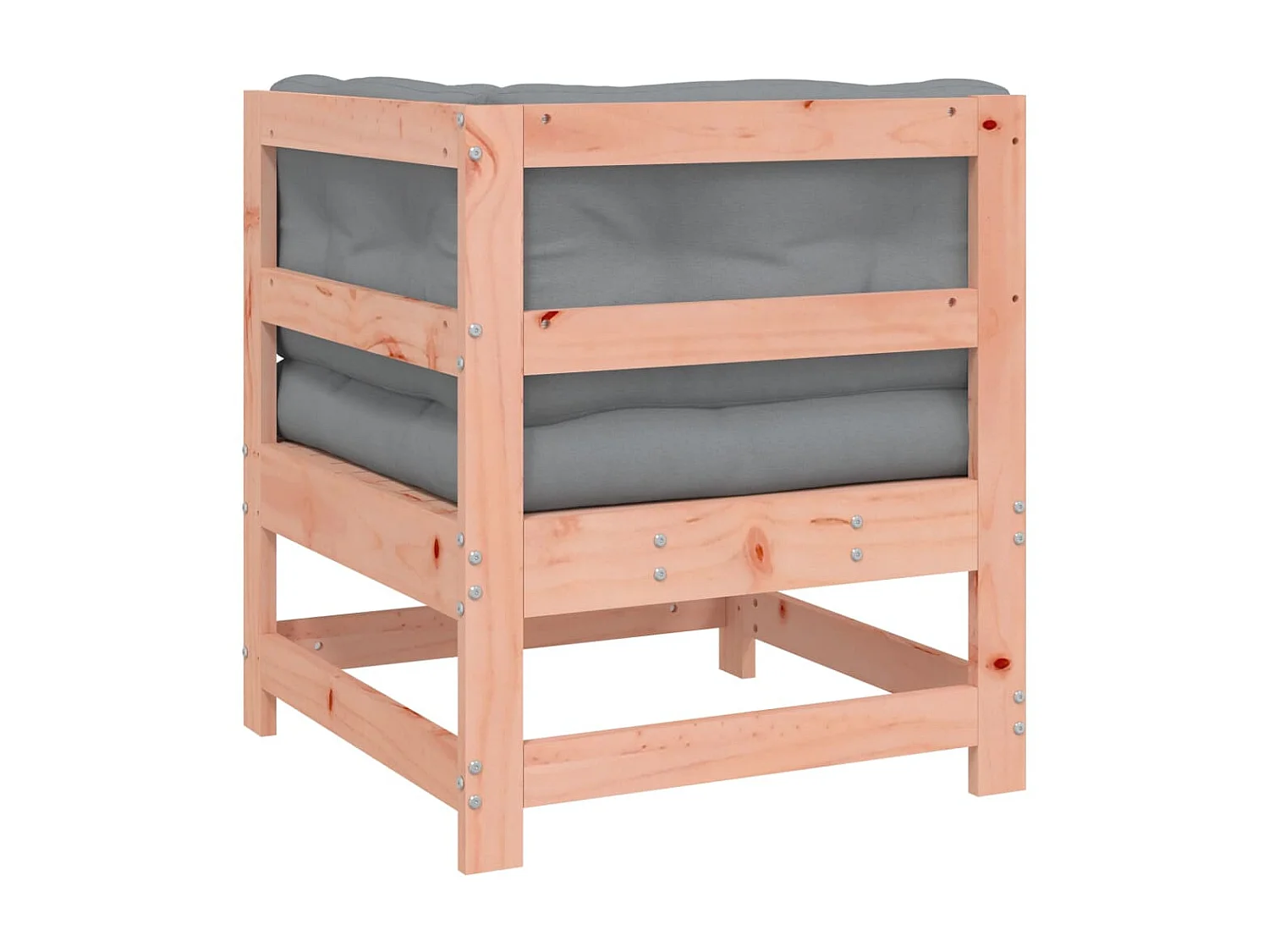 Canapé d'angle avec coussins bois massif douglas PWRS58114