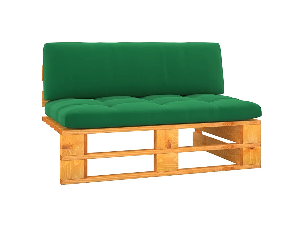 Canapé palette de jardin marron miel bois pin imprégné PWRS86312