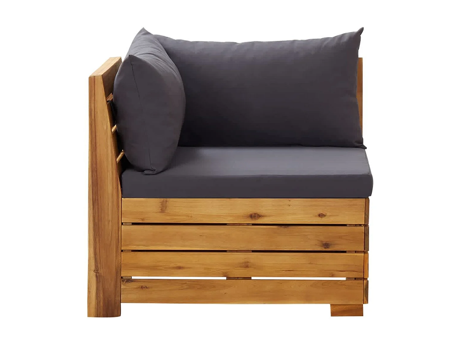 2-tlg. Garten-Sitzgruppe | Garten-Lounge-Set mit Kissen Massivholz Akazie -GKD428737