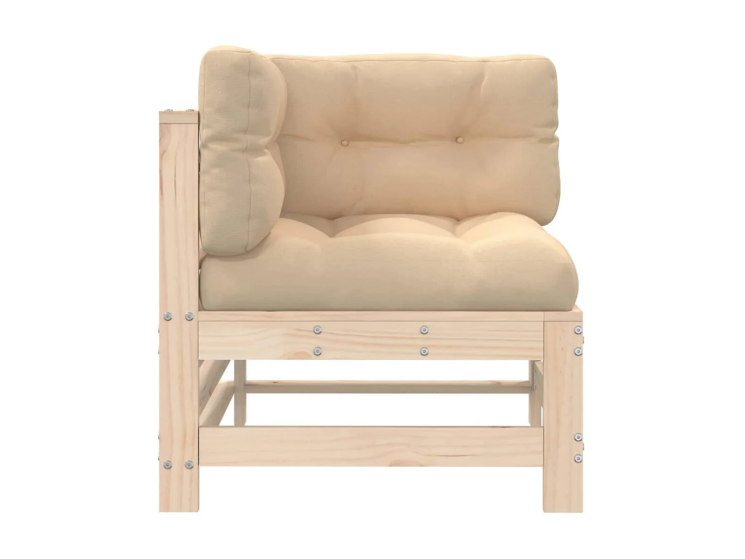 Canapés d'angle avec coussins 2 pcs bois de pin massif PWRS32021