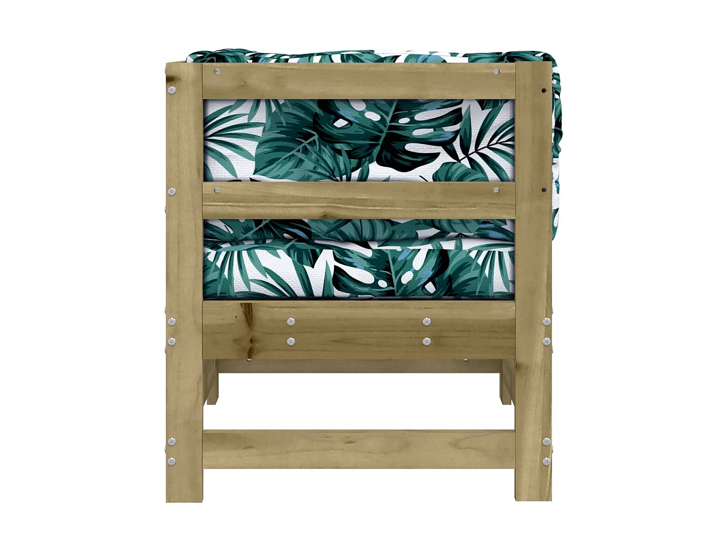 Canapé d'angle avec coussins bois de pin imprégné PWRS58584