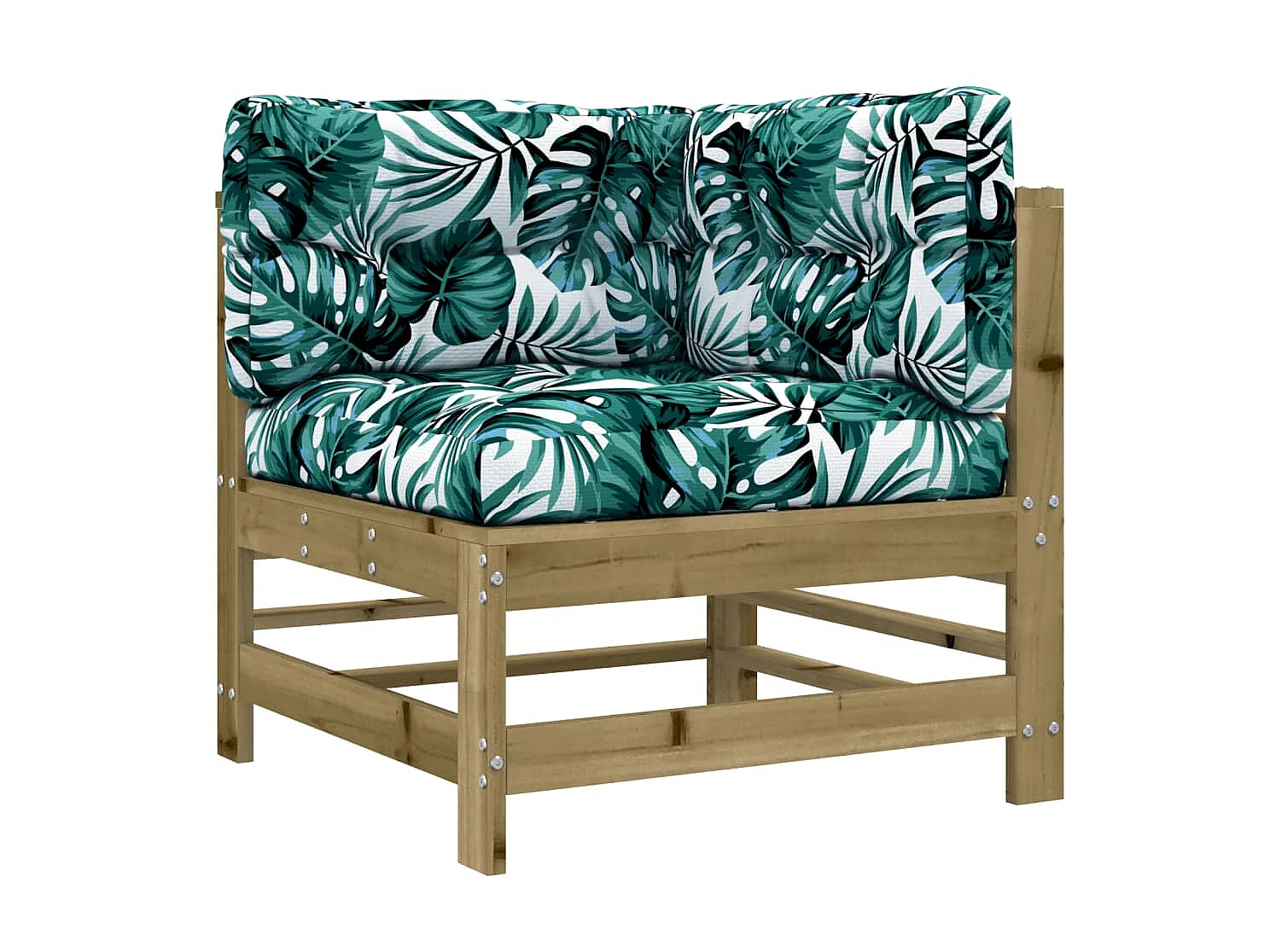 Canapés d'angle avec coussins 2 pcs bois de pin imprégné PWRS94621