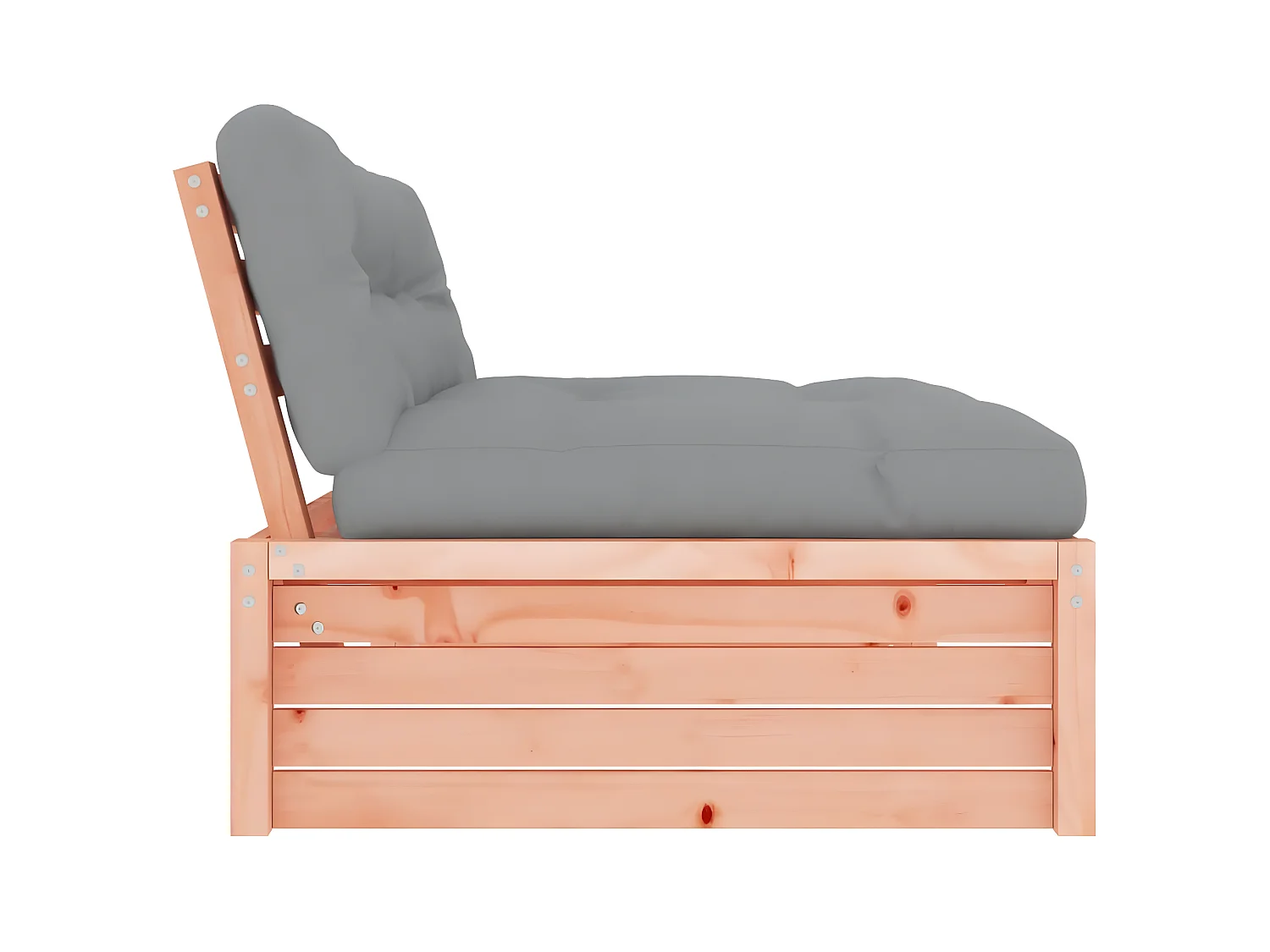 Canapé central de jardin 120x80 cm bois massif douglas PWRS34356