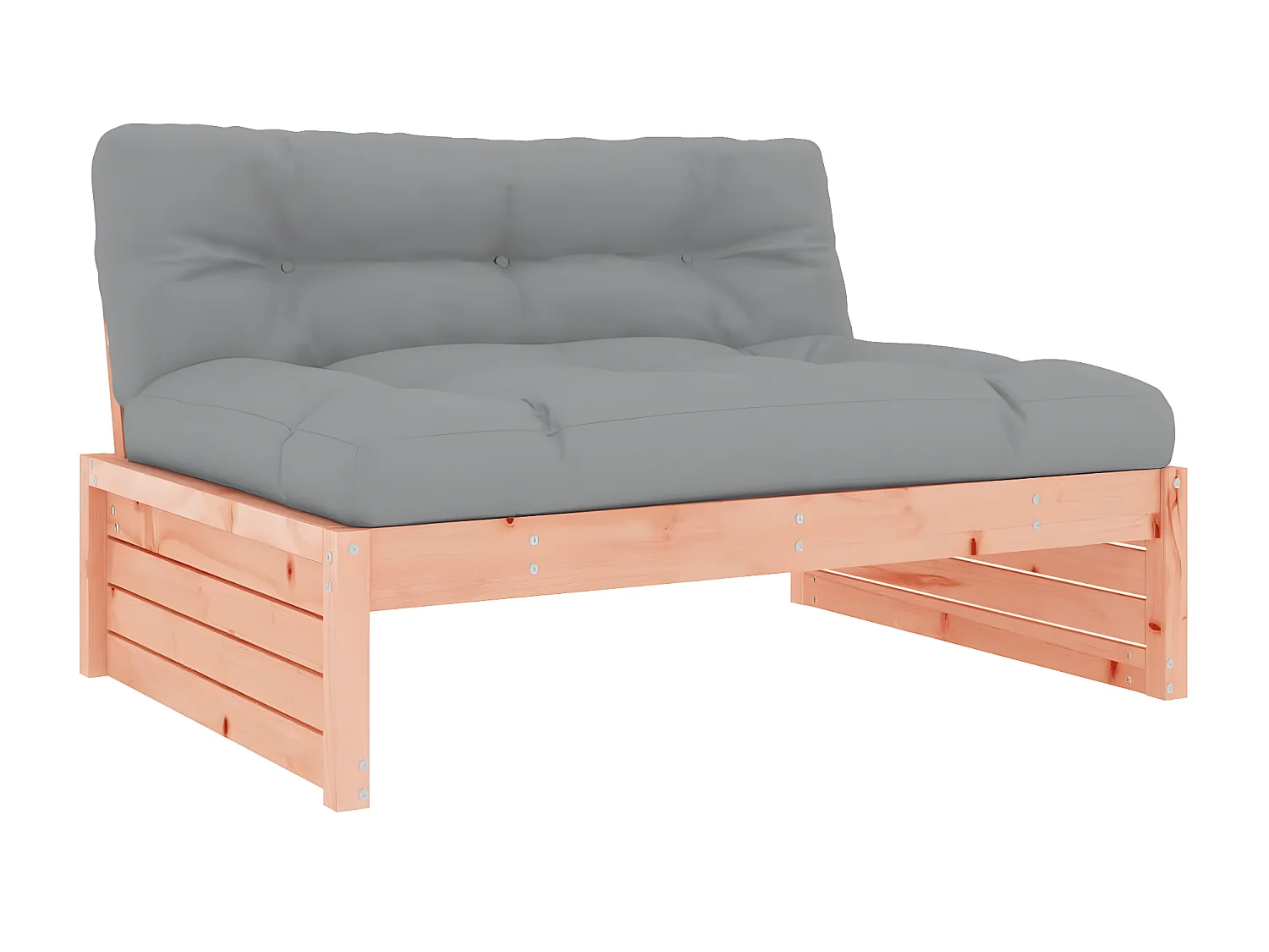 Canapé central de jardin 120x80 cm bois massif douglas PWRS34356