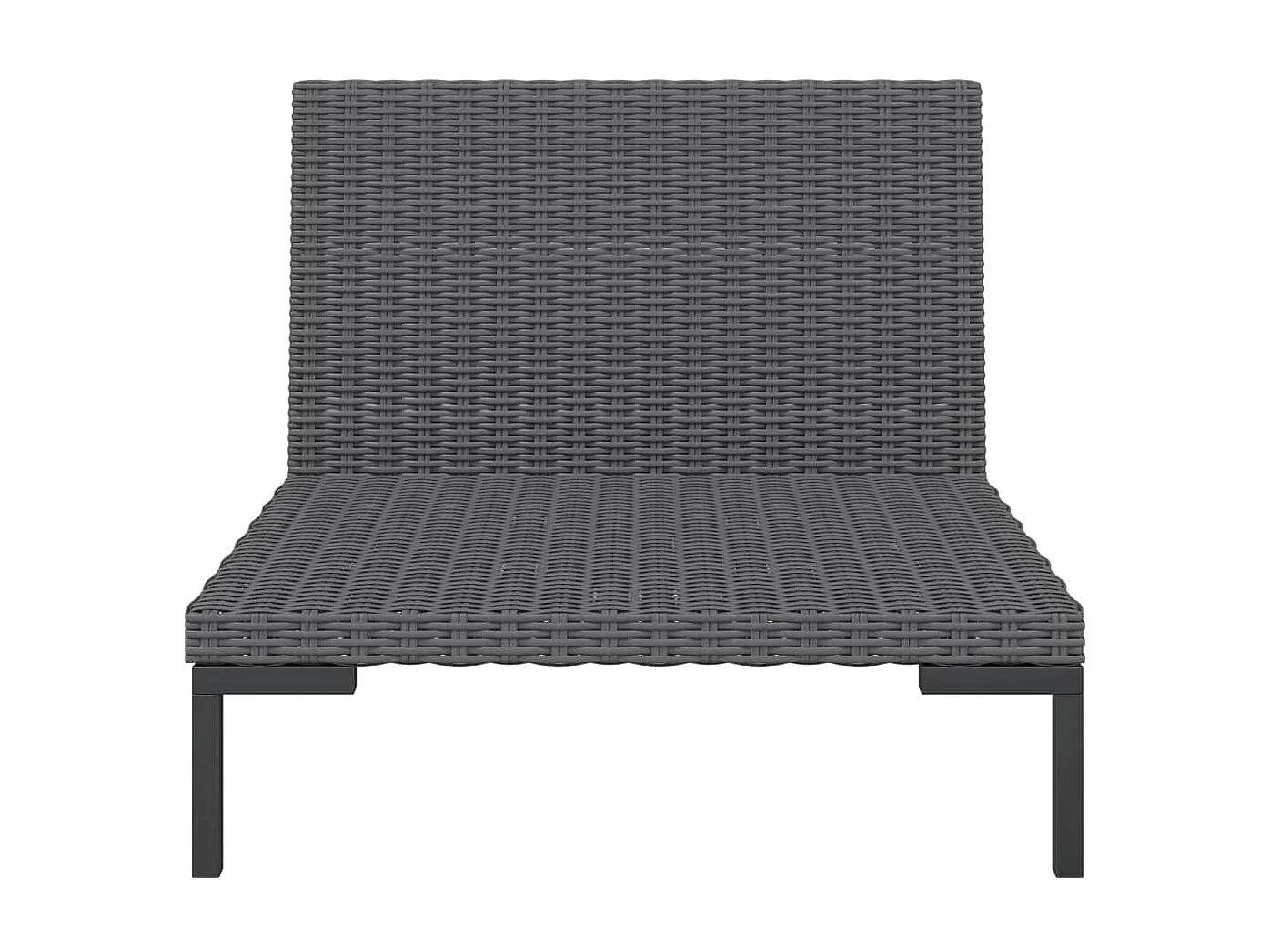 Tuinbanken 2 st met kussens halfrond poly rattan NL466320