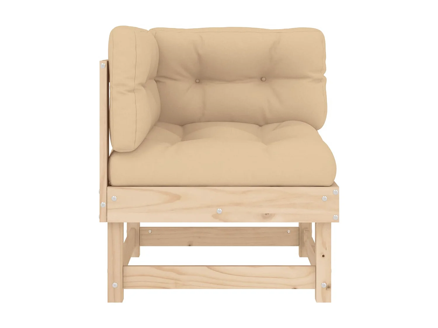 Canapés d'angle avec coussins 2 pcs bois de pin massif PWRS29736