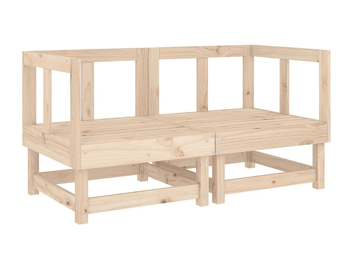 Canapés d'angle avec coussins 2 pcs bois de pin massif PWRS29736