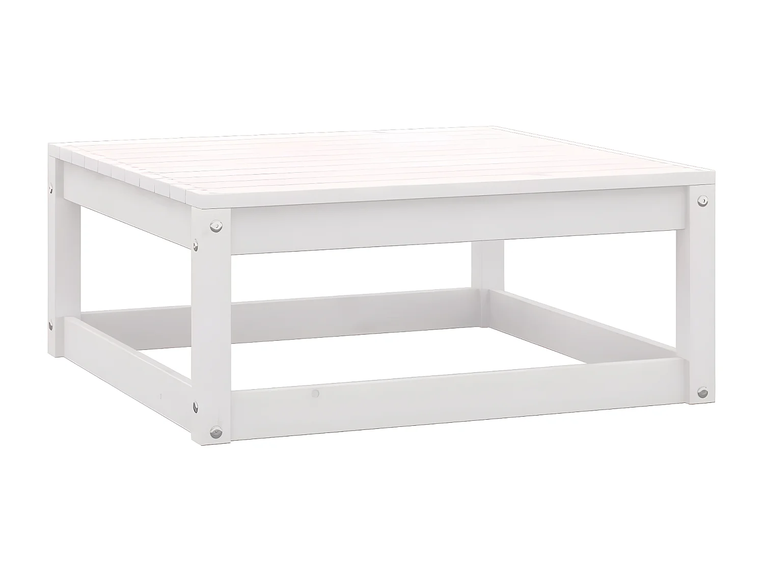 2 pcs Canapés de jardin avec coussins Blanc Bois de pin massif PWRS78663