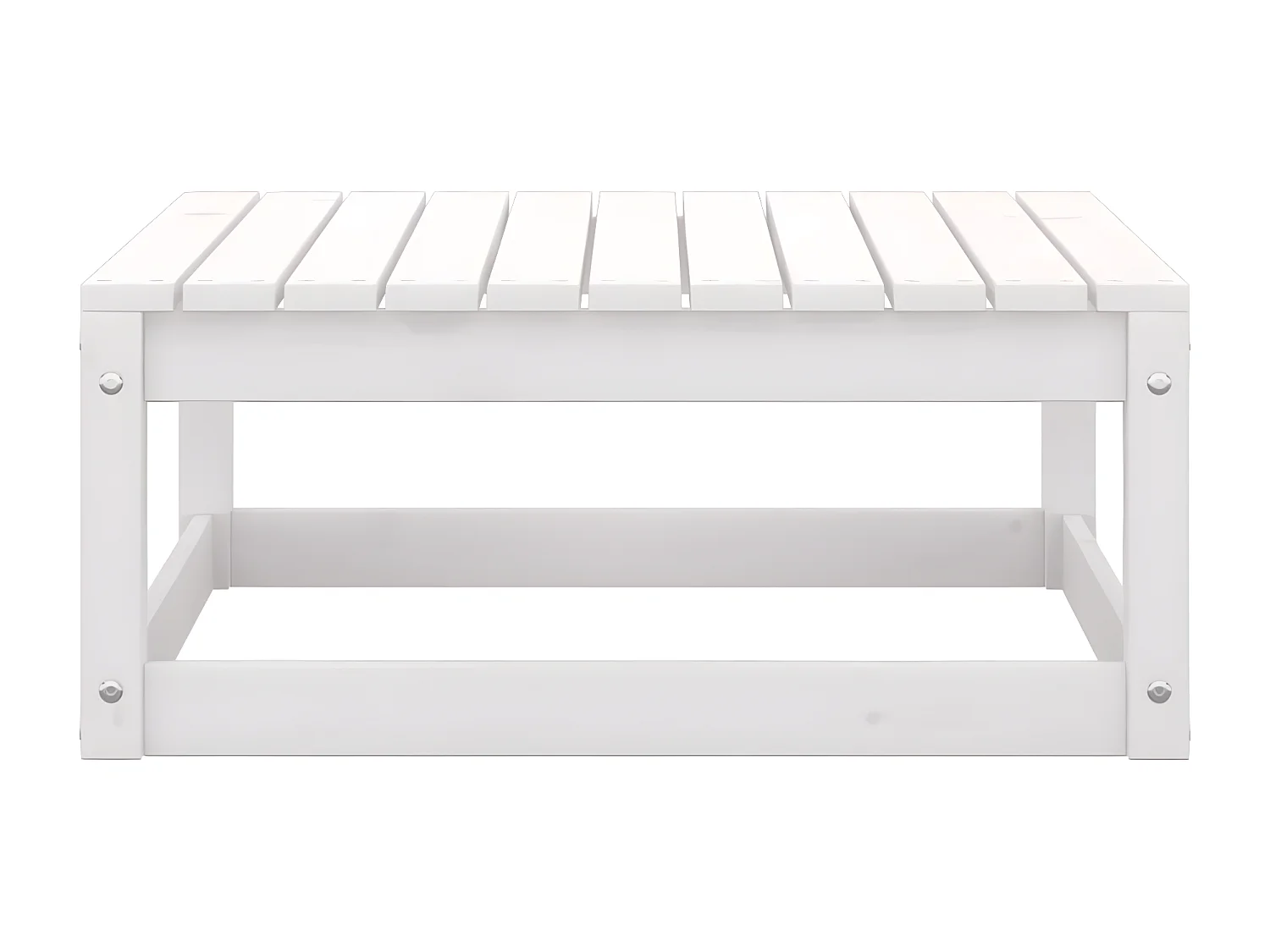 2 pcs Canapés de jardin avec coussins Blanc Bois de pin massif PWRS78663