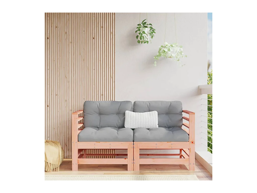 Canapés d'angle avec coussins 2 pcs bois massif douglas PWRS38589