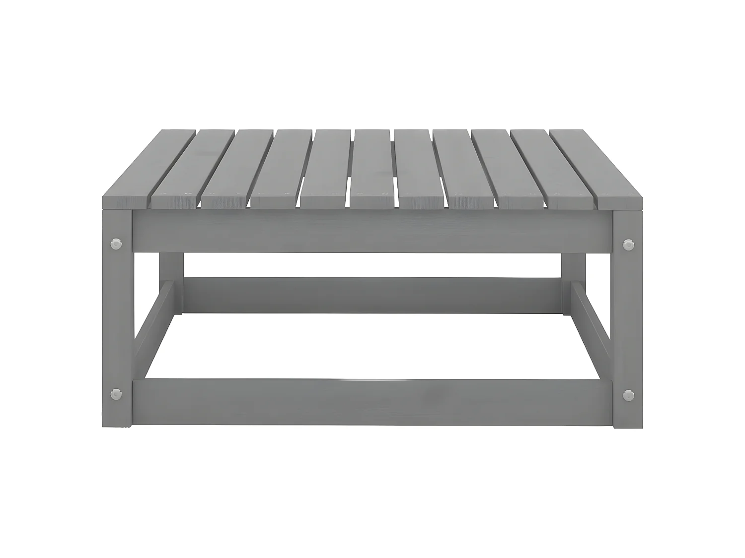 2-tlg. Garten-Sitzgruppe | Garten-Lounge-Set mit Kissen Grau Kiefer Massivholz -GKD907714