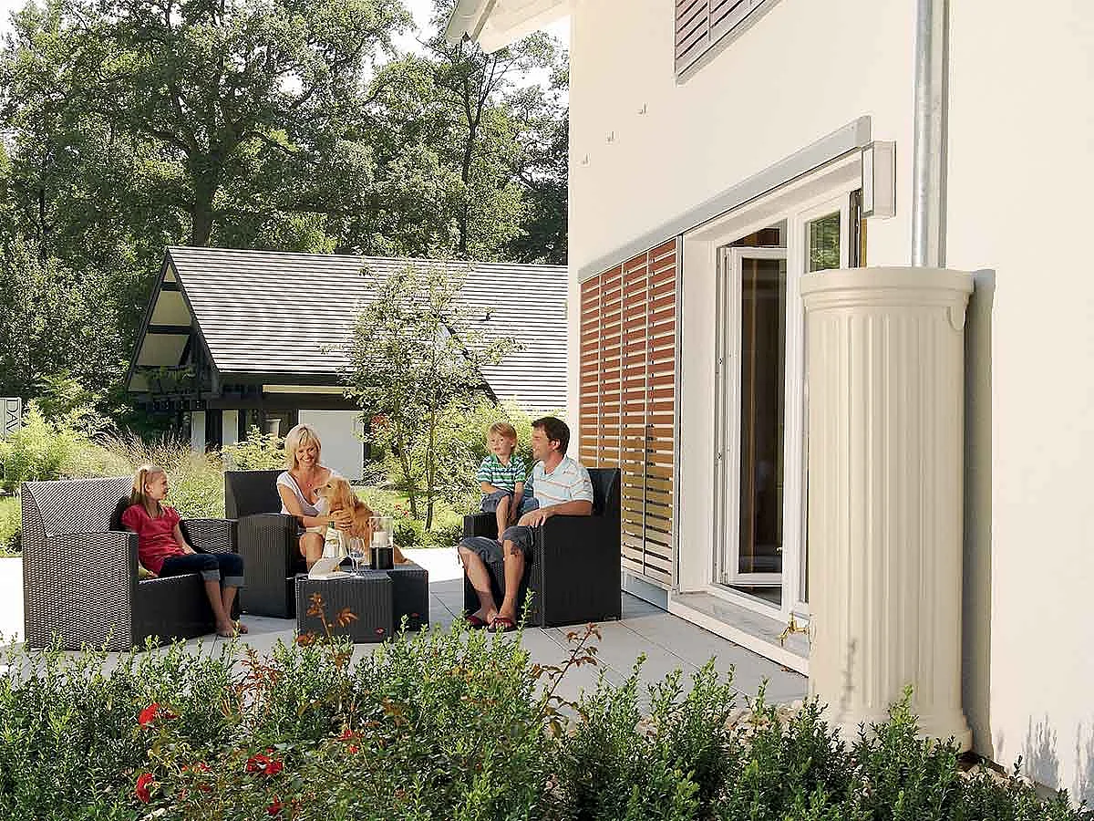 Récupérateur d'eau de pluie Colonne romaine 330 L - Garantia