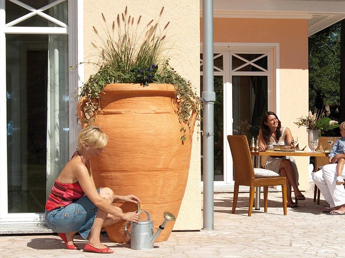 Récupérateur d'eau de pluie Amphore Antik 360L - Garantia