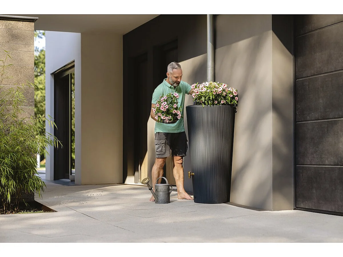 Kit réservoir 2 en 1 "Linus" - 220 L - Gris graphite