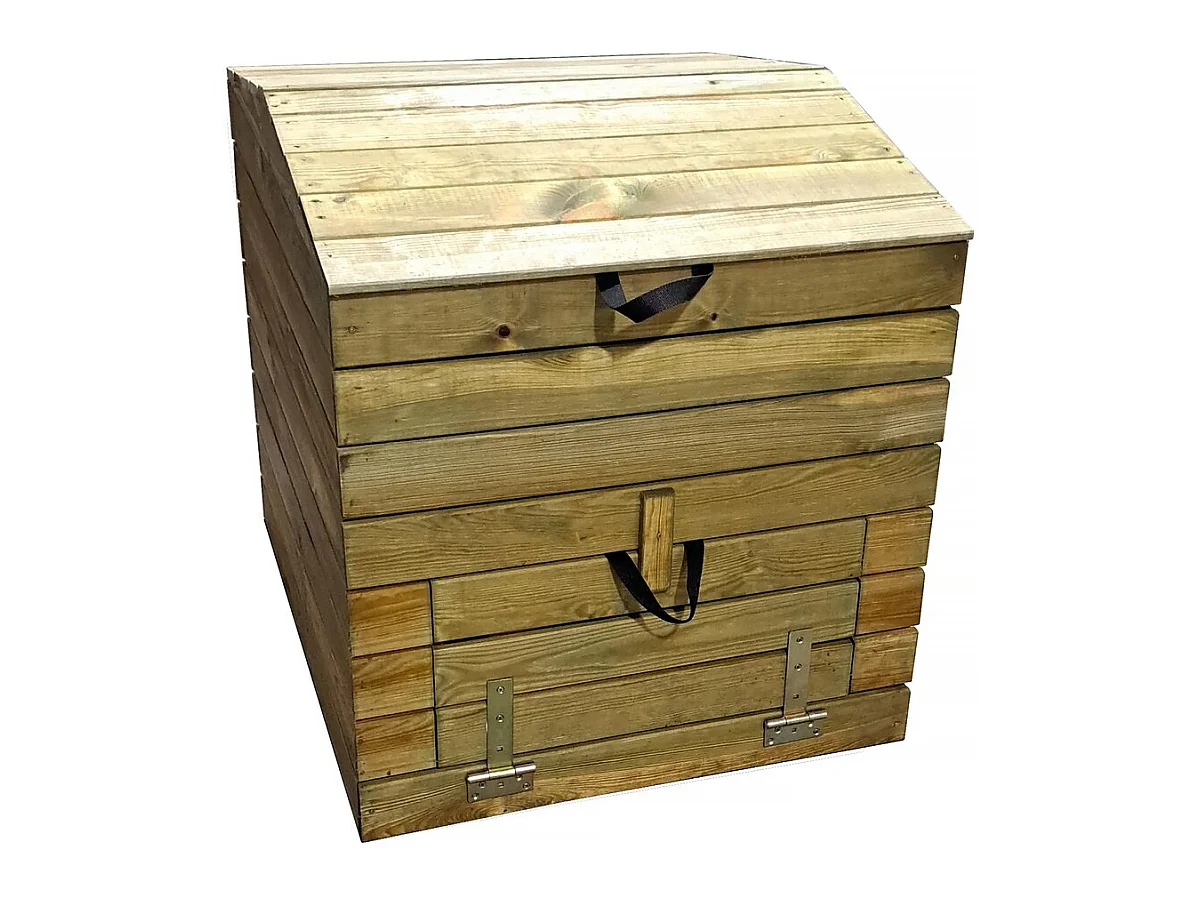Composteur en bois 500L "Douglas" 80 x 80 x 85 cm