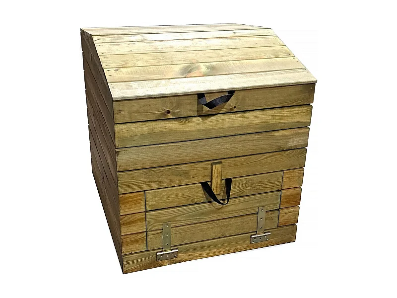 Composteur en bois 500L "Douglas" 80 x 80 x 85 cm