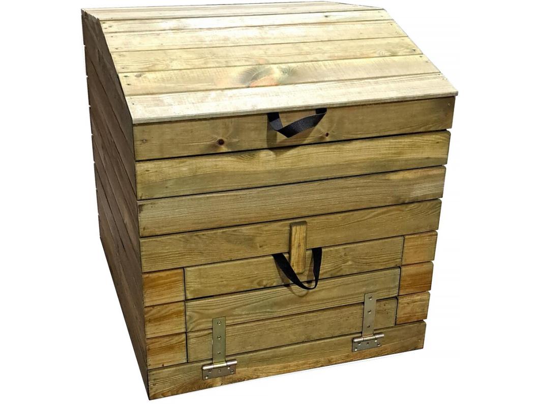 Compostiera in legno "Douglas" da 500L per un compostaggio facile ed estetico