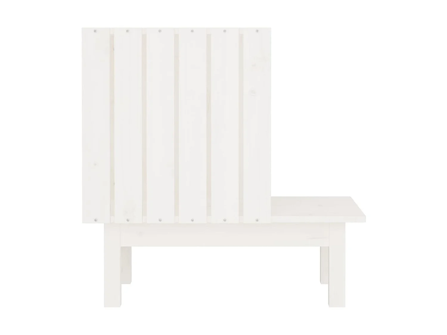 Casa para gatos de madera maciza de pino blanco 60x36x60 cm ES316254