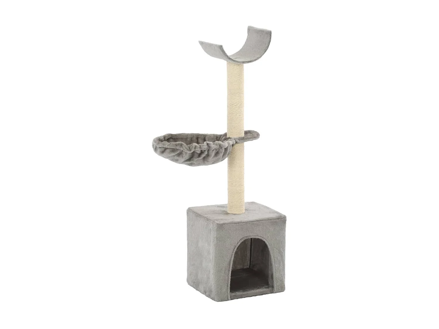 Arbre à chat avec griffoirs en sisal 105 cm Gris OFR71907 BonneVie Meuble