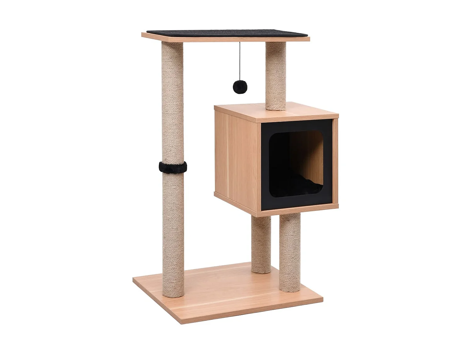 Árvore para gatos com tapete arranhador sisal 82 cm PT486350