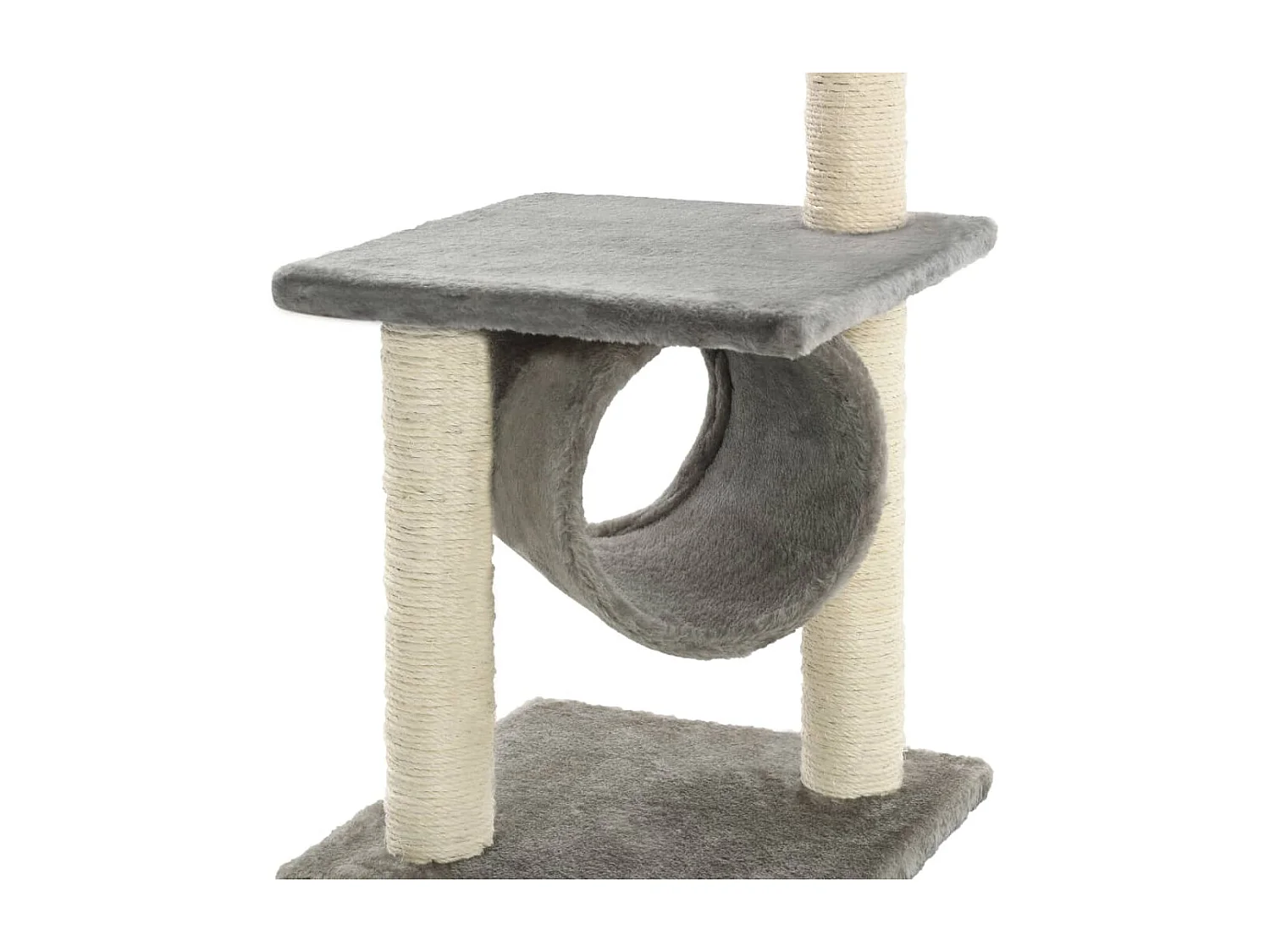 Arbre à chat avec griffoirs en sisal 65 cm Gris OFR57150 BonneVie Meuble