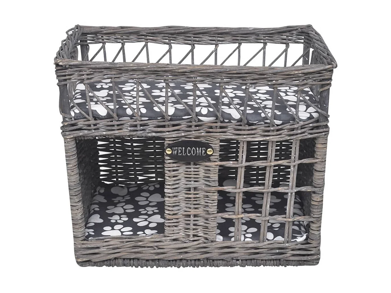 Ninho/casa/arranhador quadrado com almofadão salgueiro PT715456