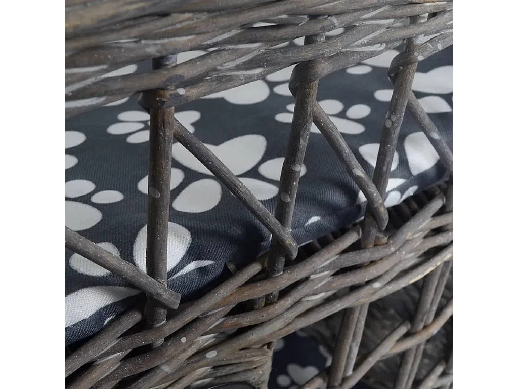 Ninho/casa/arranhador quadrado com almofadão salgueiro PT715456