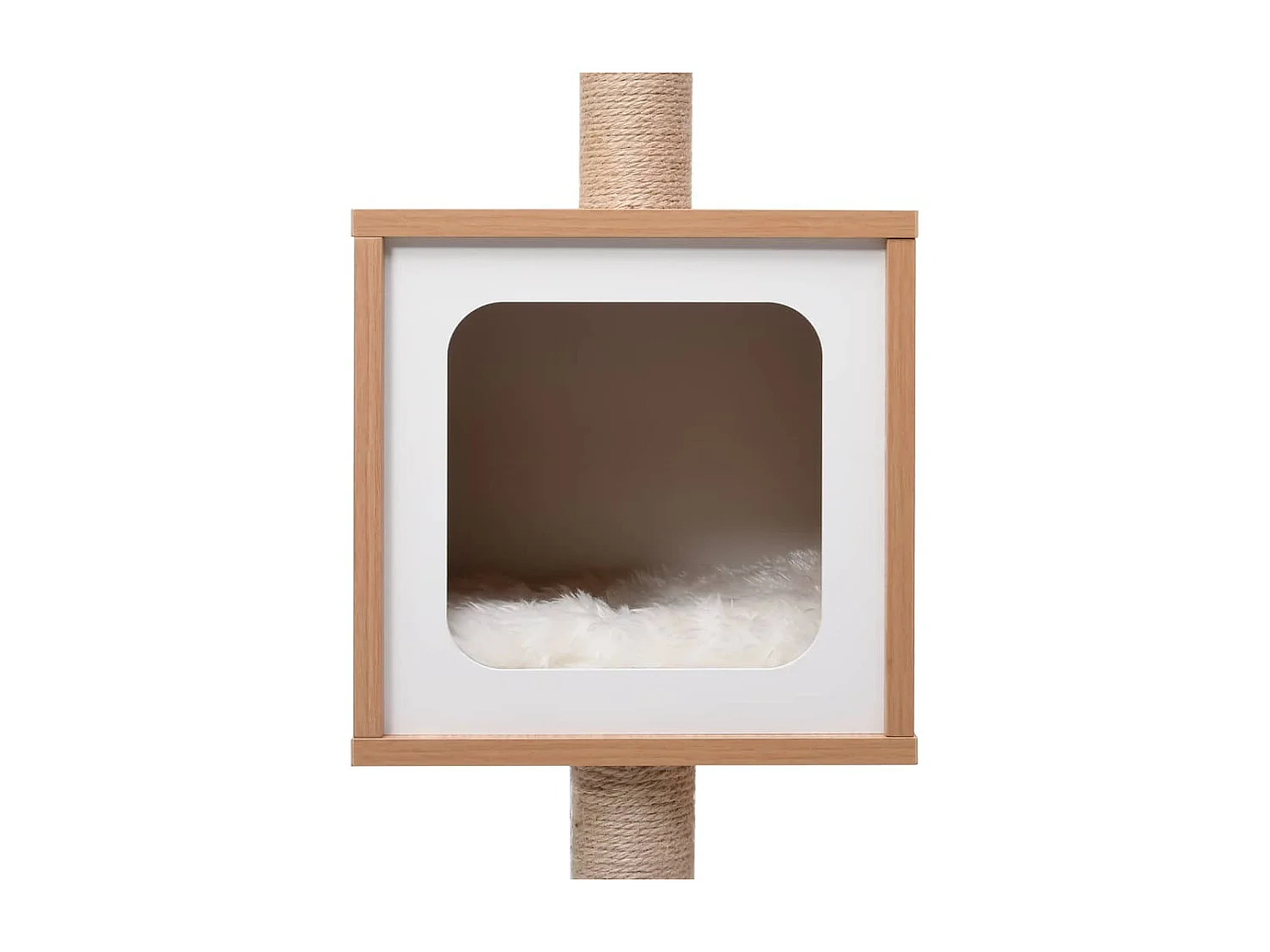 Árvore para gatos c/ tapete arranhador sisal 123 cm PT510578