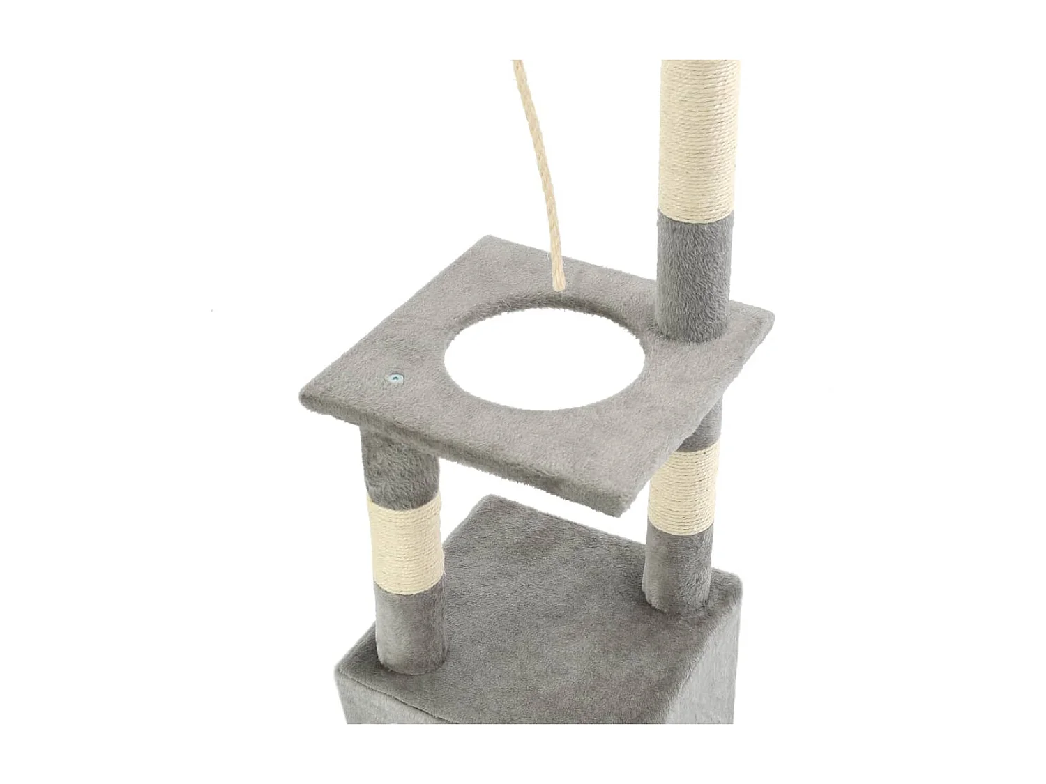 Arbre à chat avec griffoirs en sisal 109 cm Gris OFR23162 BonneVie Meuble