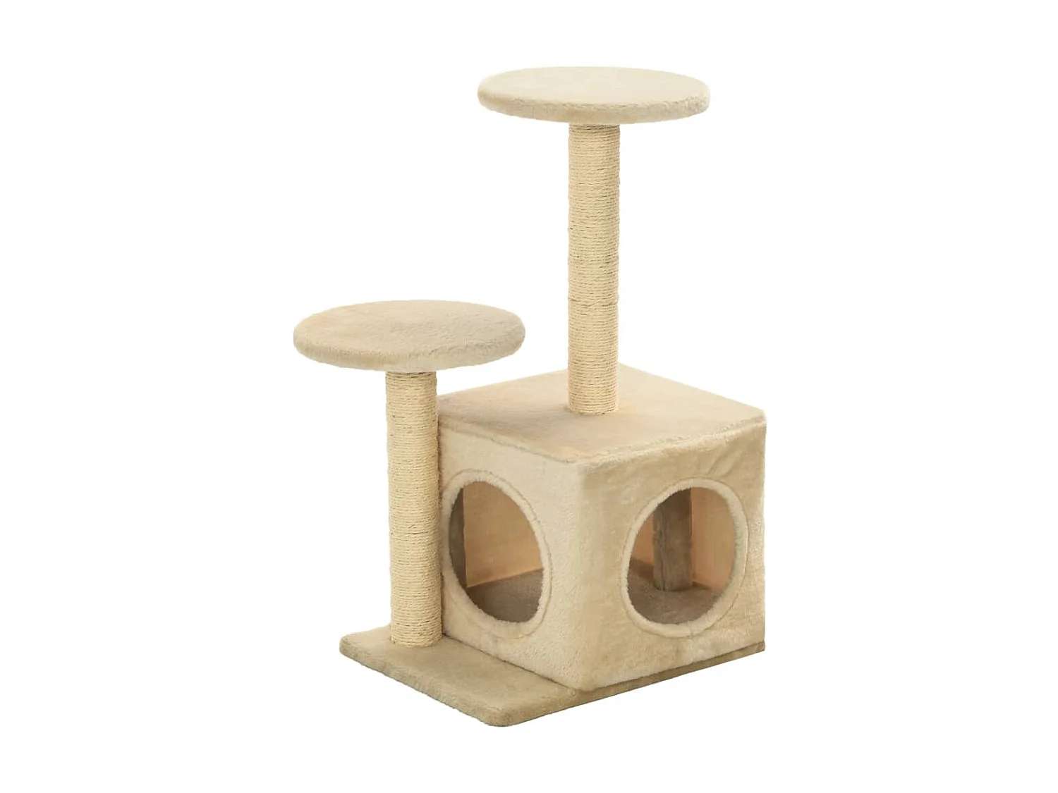 Arbre à chat avec griffoir en sisal 60 cm Beige OFR58590 BonneVie Meuble