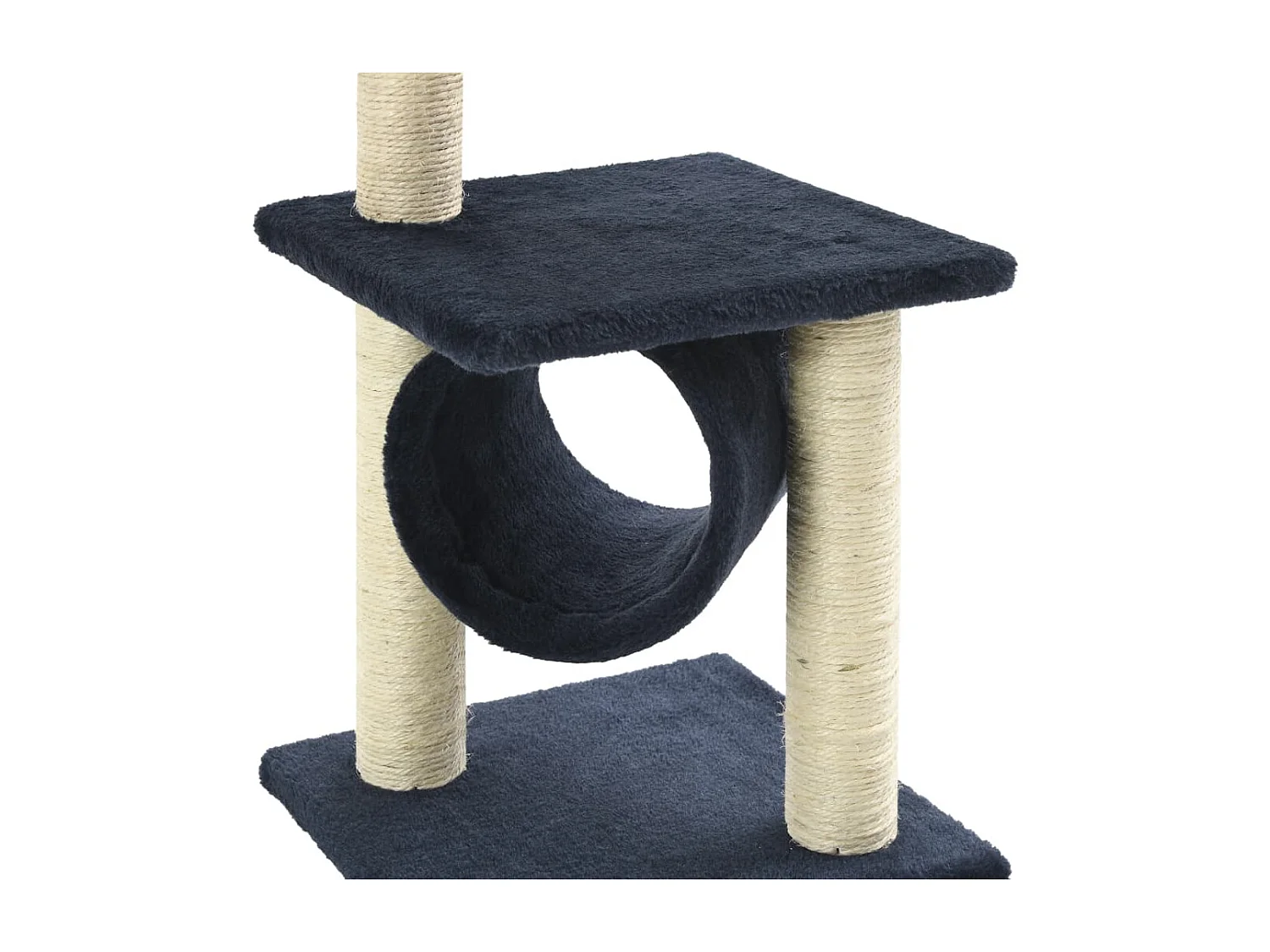 Árvore p/ gatos c/ postes arranhadores sisal 65 cm azul escuro PT957055