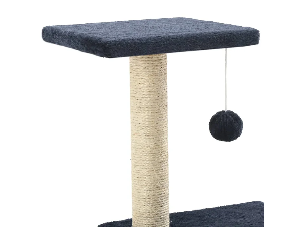 Arbre à chat avec griffoirs en sisal 65 cm Bleu foncé OFR93886 BonneVie Meuble
