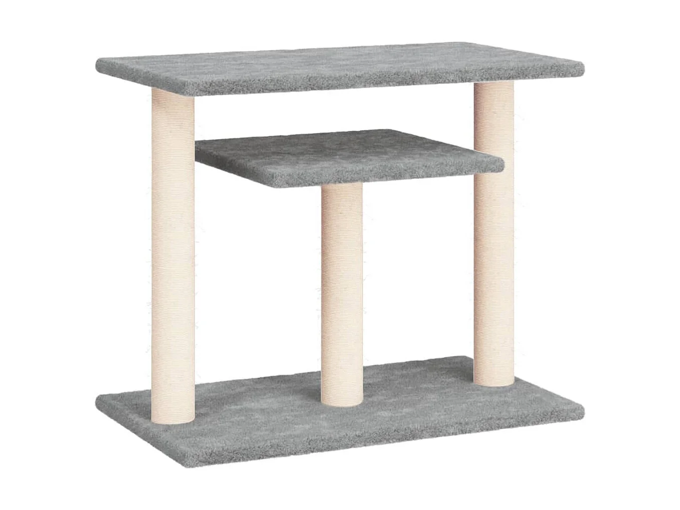Arbres à chat avec plates-formes gris clair 62,5 cm OFR19400 BonneVie Meuble
