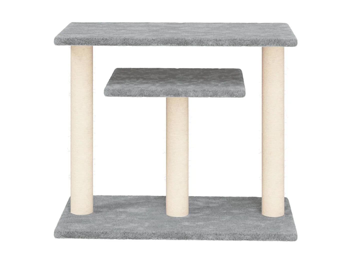 Arbres à chat avec plates-formes gris clair 62,5 cm OFR19400 BonneVie Meuble