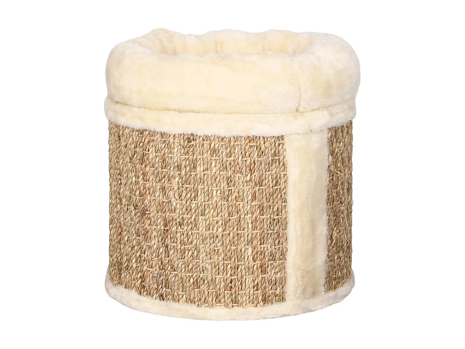 Casita para gatos de lujo con cojín hierba marina 33 cm ES241397