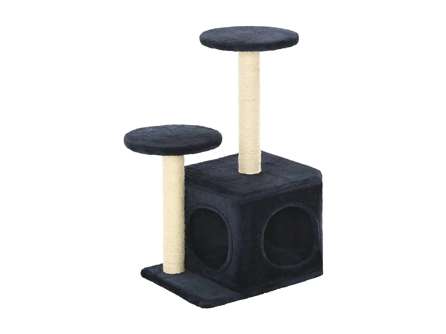 Arbre à chat avec griffoirs en sisal 60cm Bleu foncé OFR61912 BonneVie Meuble