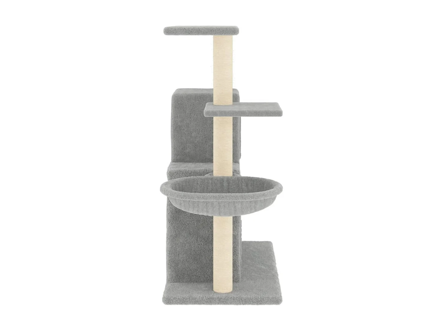 Arbre à chat avec griffoirs en sisal Gris clair 83 cm OFR95797 BonneVie Meuble