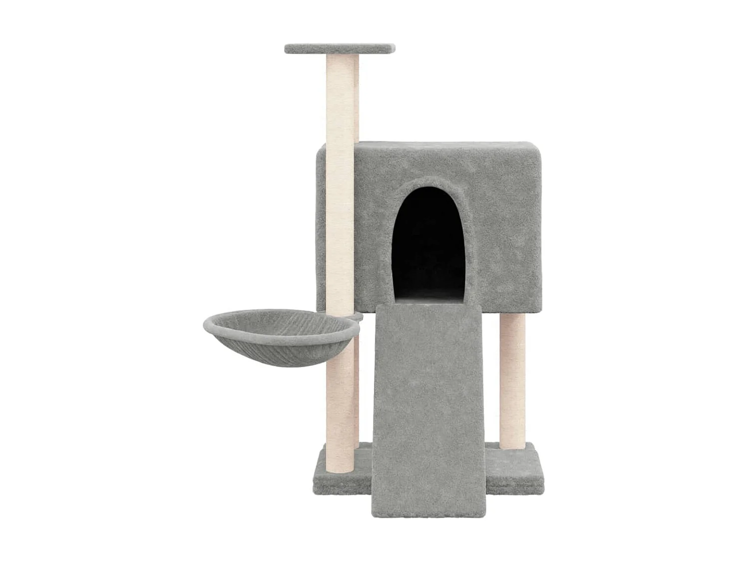Arbre à chat avec griffoirs en sisal Gris clair 96 cm OFR68462 BonneVie Meuble
