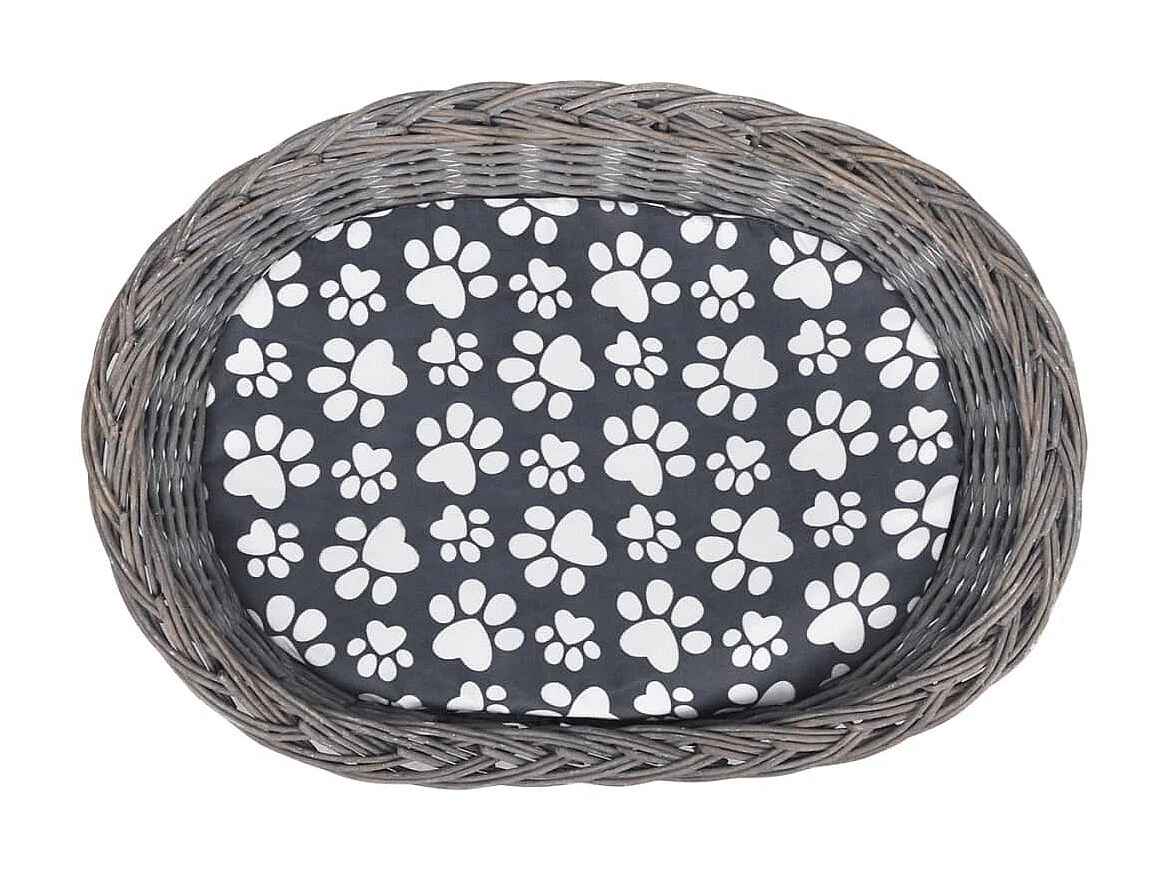 Arbre à chat 2 niveaux à chat avec coussin Saule OFR84597 BonneVie Meuble