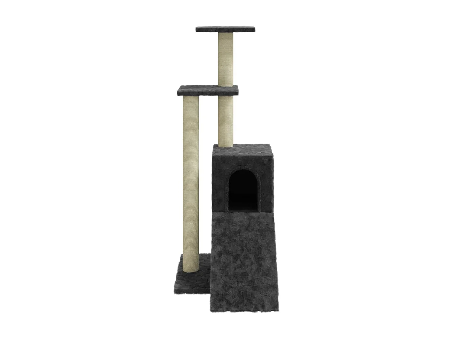 Arbre à chat avec griffoirs en sisal Gris foncé 92 cm OFR83890 BonneVie Meuble