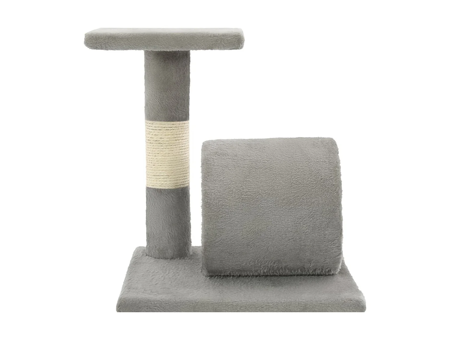 Arbre à chat avec griffoirs en sisal 65 cm Gris OFR62359 BonneVie Meuble