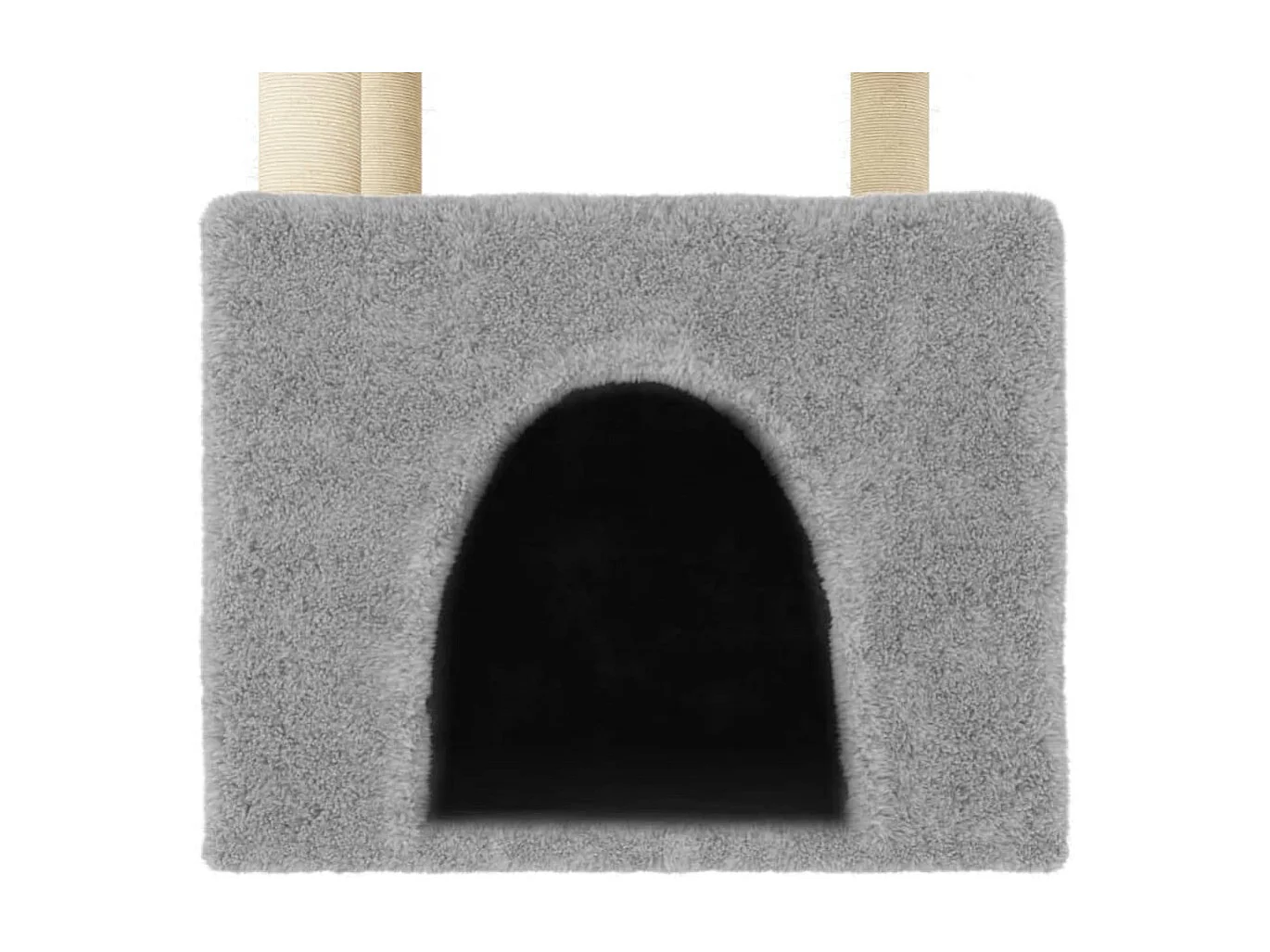 Arbre à chat avec griffoirs en sisal gris clair 109,5 cm OFR33353 BonneVie Meuble